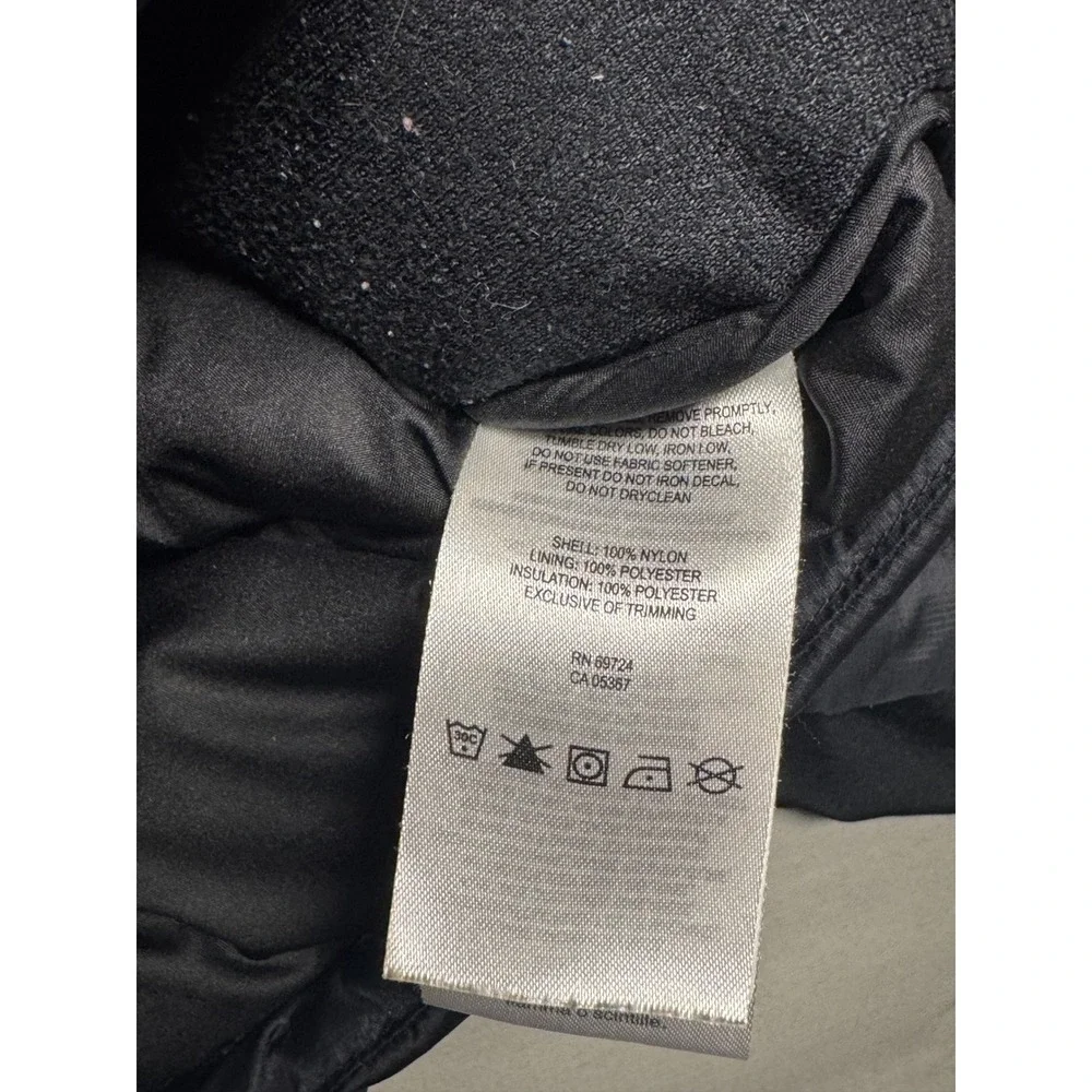 Columbia Mens Black Puffer Jacket Full Zip Quilted Insulated Coat Small